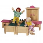 Vila Rosa Eichhorn - Casuta de joaca cu mobilier din lemn inclus cu doua nivele Vila Rosa Eichhorn - Casuta de joaca cu mobilier din lemn inclus cu doua nivele